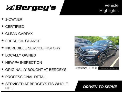 Deep Black 2024 Volkswagen Tiguan 2.0T SE R-Line Black 4MOTION