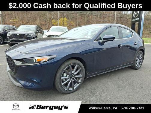 Deep Crystal Blue Mica 2026 Mazda Mazda3 FWD w/Preferred Package