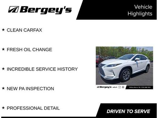 Eminent White Pearl 2021 Lexus RX 350 Base