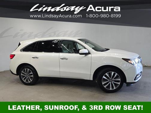 White Diamond Pearl 2016 Acura MDX SH-AWD