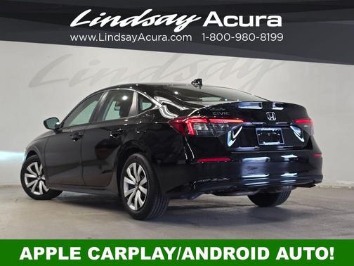 Crystal Black Pearl 2025 Honda Civic LX