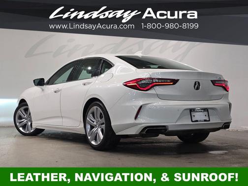 Platinum White Pearl 2023 Acura TLX Technology