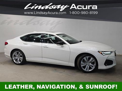 Platinum White Pearl 2023 Acura TLX Technology