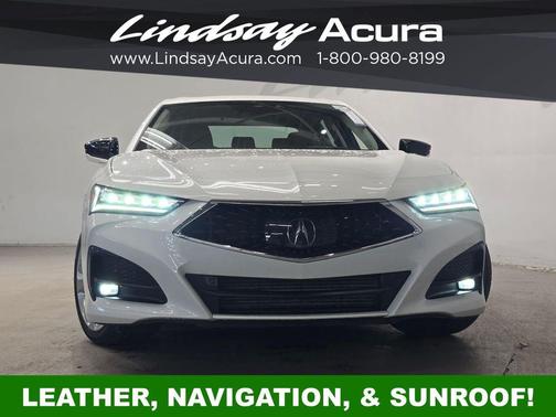 Platinum White Pearl 2023 Acura TLX Technology