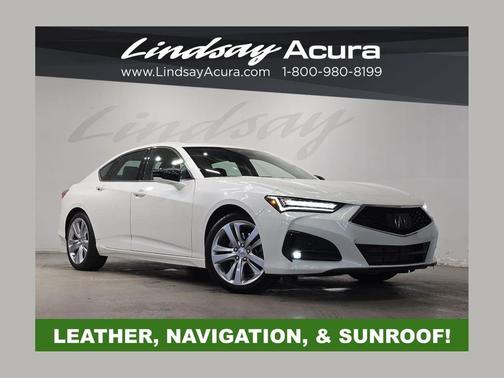 Platinum White Pearl 2023 Acura TLX Technology