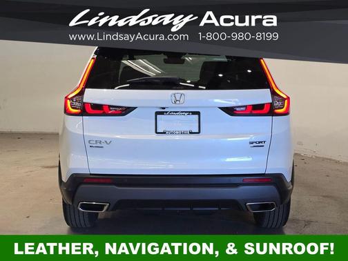 Platinum White Pearl 2024 Honda CR-V Hybrid Sport Touring AWD