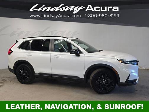 Platinum White Pearl 2024 Honda CR-V Hybrid Sport Touring AWD