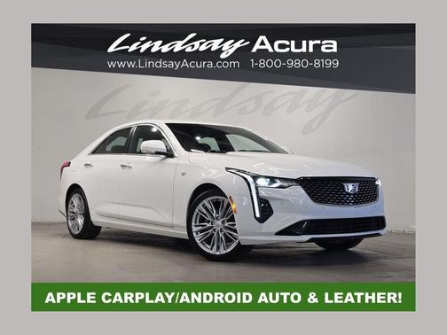 Summit White 2024 Cadillac CT4 Premium Luxury