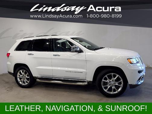Bright White Clearcoat 2015 Jeep Grand Cherokee Summit