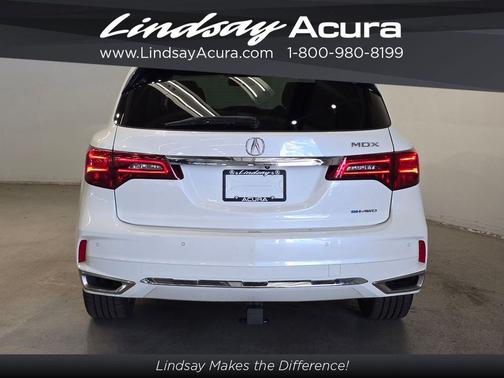 White Diamond Pearl 2019 Acura MDX Sport Hybrid 3.0L