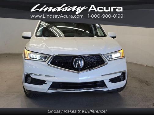 White Diamond Pearl 2019 Acura MDX Sport Hybrid 3.0L