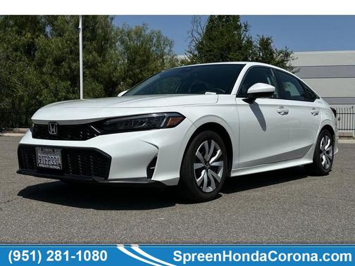Platinum White Pearl 2025 Honda Civic