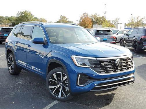 Mountain Lake Blue Metallic 2025 Volkswagen Atlas 2.0T SEL Premium R-Line 4MOTION