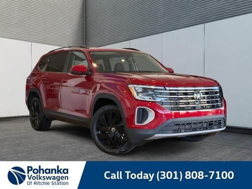Aurora Red Metallic 2025 Volkswagen Atlas 2.0T SE