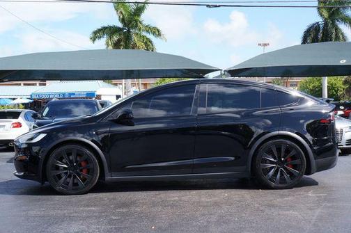 Solid Black 2023 Tesla Model X Plaid Tri Motor All-Wheel Drive