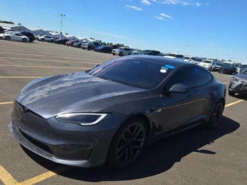 Gray 2022 Tesla Model S Plaid