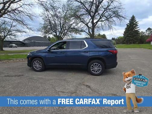 Northsky Blue Metallic 2023 Chevrolet Traverse LT Cloth