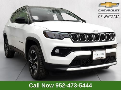 Bright White Clearcoat 2023 Jeep Compass Limited