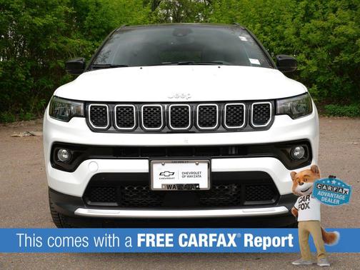 Bright White Clearcoat 2023 Jeep Compass Limited