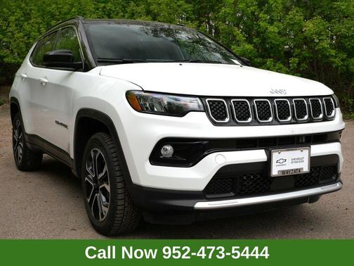 Bright White Clearcoat 2023 Jeep Compass Limited