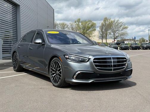Selenite Gray/Obsidian Black 2022 Mercedes-Benz S-Class S 580 4MATIC