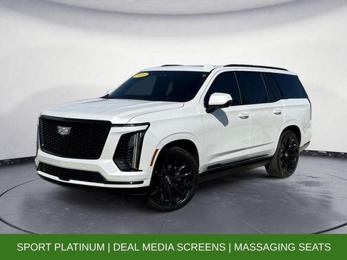 Crystal White Tricoat 2025 Cadillac Escalade Sport Platinum