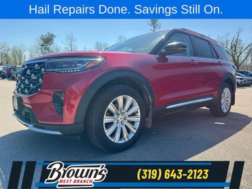 RAPID RED MET TINTED CC 2025 Ford Explorer Platinum