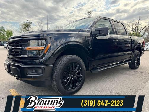 Agate Black Metallic 2025 Ford F-150 XLT