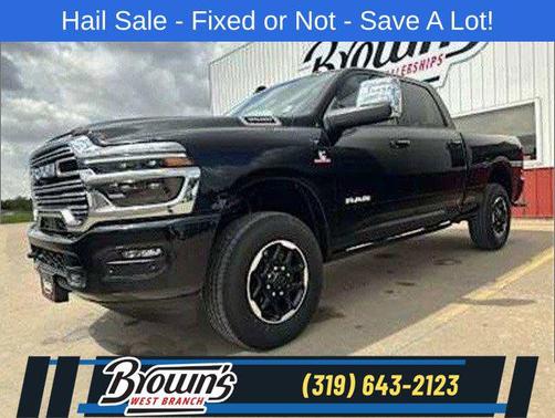 Diamond Black Crystal Pearlcoat 2025 RAM 3500 Laramie Crew Cab 4x4 6'4' Box