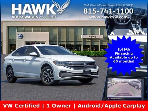 Pure White 2024 Volkswagen Jetta 1.5T S