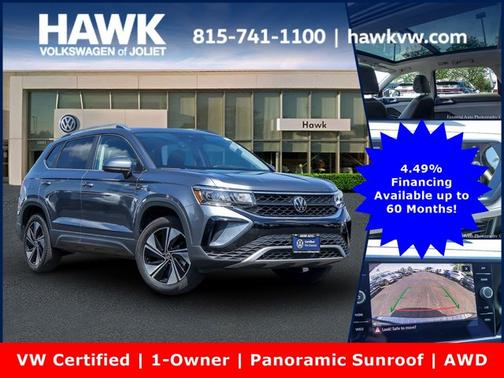 Platinum Gray Metallic 2024 Volkswagen Taos 1.5T SE