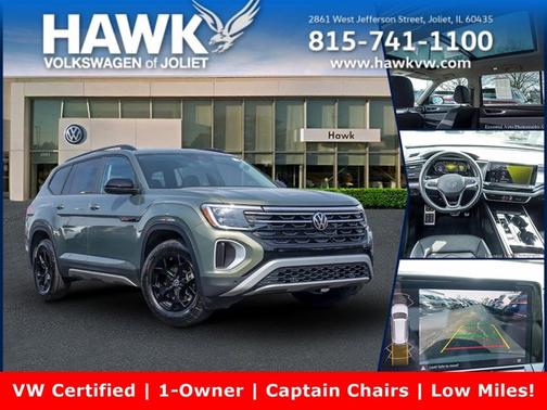 Avocado Green Pearl 2025 Volkswagen Atlas 2.0T Peak Edition