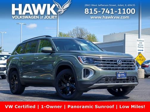 Avocado Green Pearl 2026 Volkswagen Atlas 2.0T SE W/TECHNOLOGY