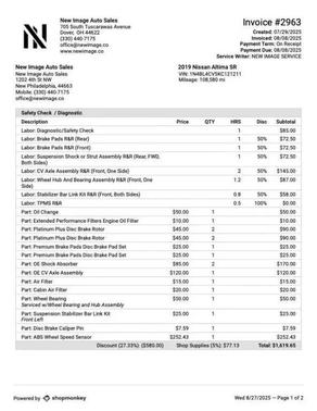2019 Nissan Altima 2.5 SR