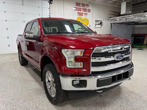Red 2017 Ford F-150 Lariat