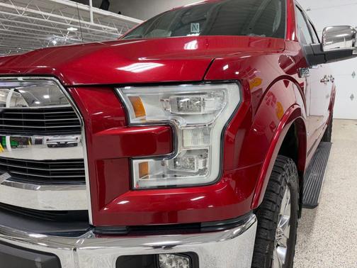 Red 2017 Ford F-150 Lariat