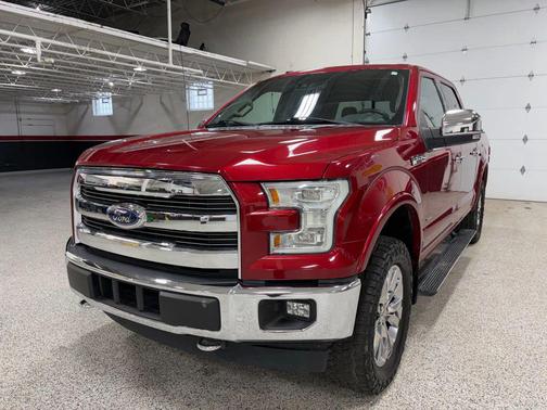 Red 2017 Ford F-150 Lariat