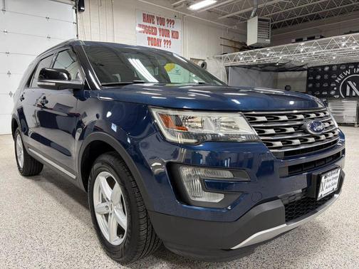 Blue 2017 Ford Explorer sport