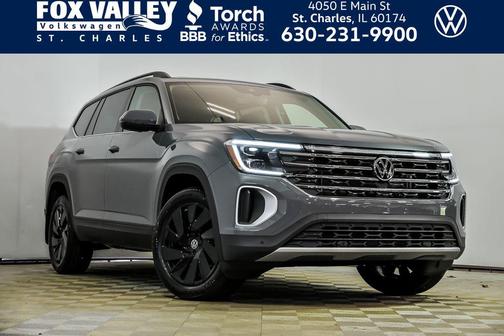 Pure Gray 2026 Volkswagen Atlas 2.0T SE w/Technology 4MOTION