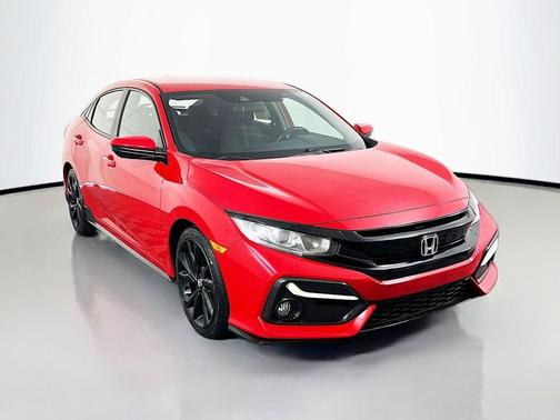 Red 2019 Honda Civic Sport