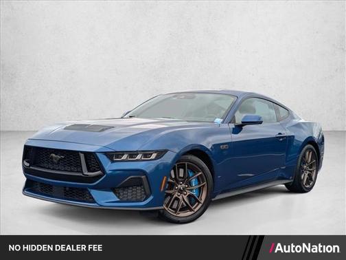 Atlas Blue Metallic 2024 Ford Mustang GT Premium