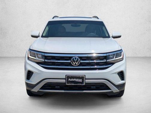 Pure White 2021 Volkswagen Atlas 3.6L SE w/Technology