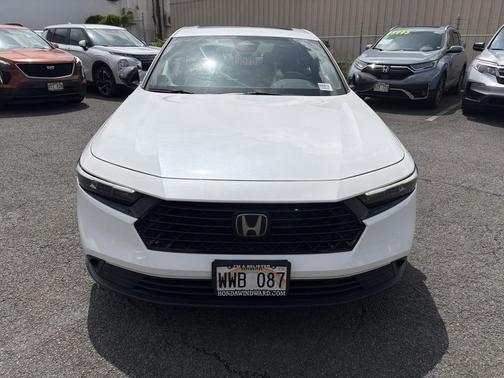 Platinum White Pearl 2023 Honda Accord Hybrid Sport