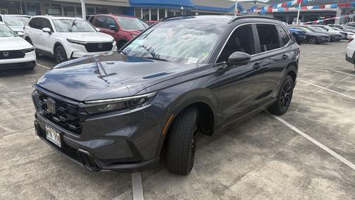 Gray 2024 Honda CR-V Hybrid Sport AWD