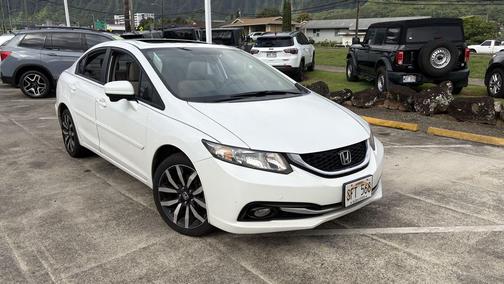 White Orchid Pearl 2014 Honda Civic EX-L