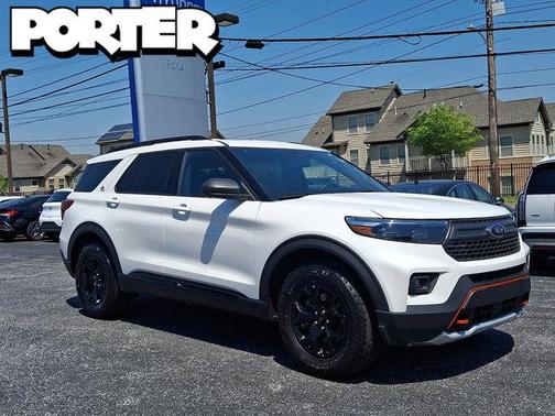Star White Metallic Tri-Coat 2023 Ford Explorer Timberline