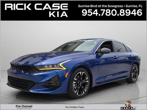 Sapphire Blue 2023 Kia K5 GT-LINE AUTO FWD
