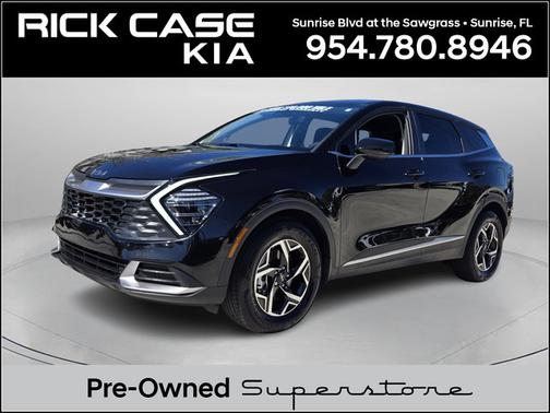 Fusion Black 2025 Kia Sportage LX FWD SUV