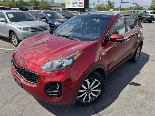 Red 2017 Kia Sportage EX