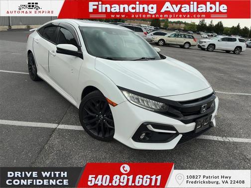 White 2020 Honda Civic Si Base